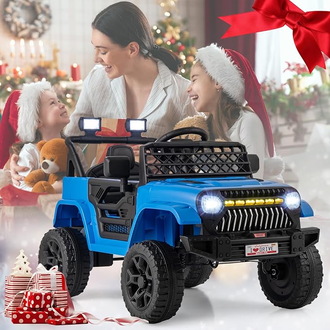 Costzon Kids Ride On Truck, 12V Battery Powered Electric Vehicles w/Remote - Image 9