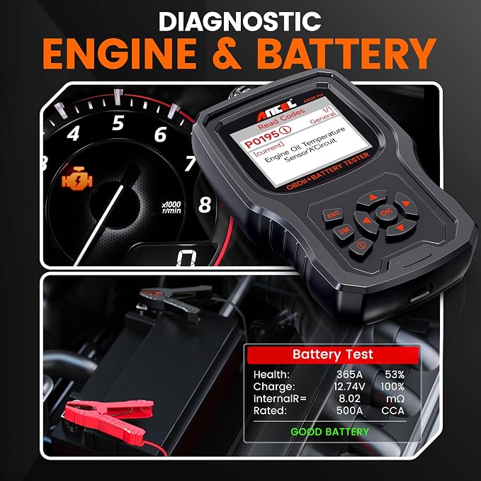 ANCEL AD530 PRO 2 in 1 OBD2 Scanner & Car Battery Tester, Car Scanner - Image 7
