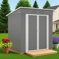 6 x 4 FT Outdoor Storage Metal Shed, Bike Garden Tool Shed by Unknown