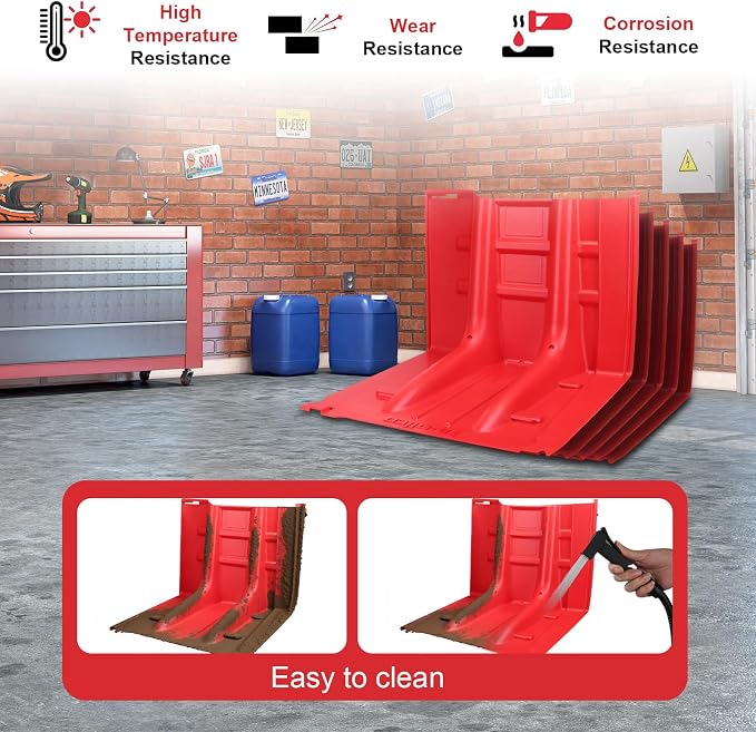 Flood Prevention Barrier, ABS L-Type Baffle Water Barrier Reusable, Door Flood - Image 3
