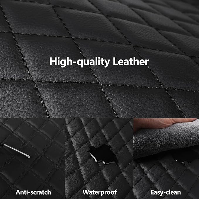 Car Seat Cover, Breathable and Waterproof Leather Seat Covers, Luxury PU - Image 4