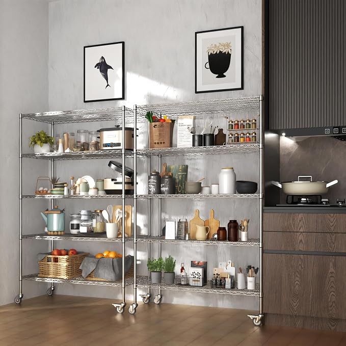 5 Tier Metal Shelving Unit - Image 6