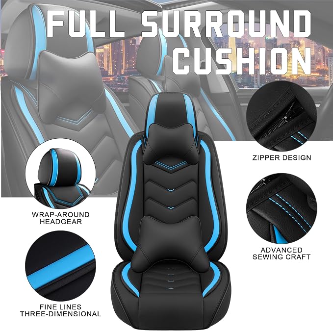 Car Seat Covers for Chrysler Pacifica 2004-2025, Stylish Sport Seat Cover - Image 2