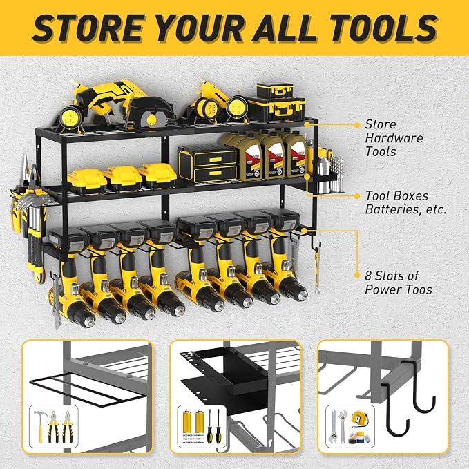 Large Power Tool Organizer Wall Mount - Image 5