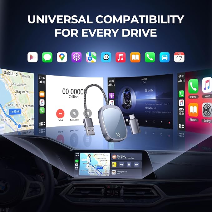 Wireless CarPlay/Android Auto Adapter 2 in 1 - Image 3