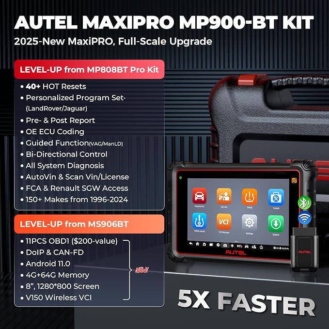 Autel MaxiPRO MP900-BT KIT Scanner: 2025 Level-up of MP900Z-BT, MP808BT Pro - Image 2