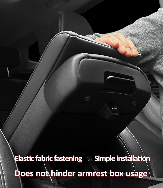 Car Center Console Cover pad PU Leather, Vehicle Arm Rest Cushion Protector - Image 5