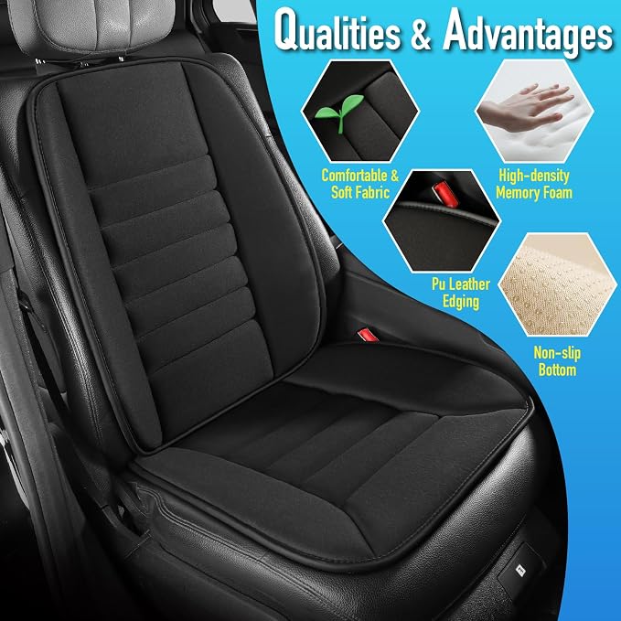 Car Seat Cushion with Back Support Pillow, Comfy Lumbar Support & Seat Cushion - Image 7