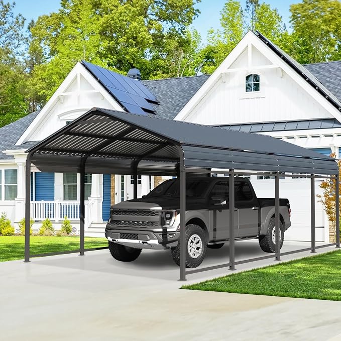 Verano Garden 12 x 20 FT Metal Carport, Heavy Duty Carport Canopy by VeranoGarden