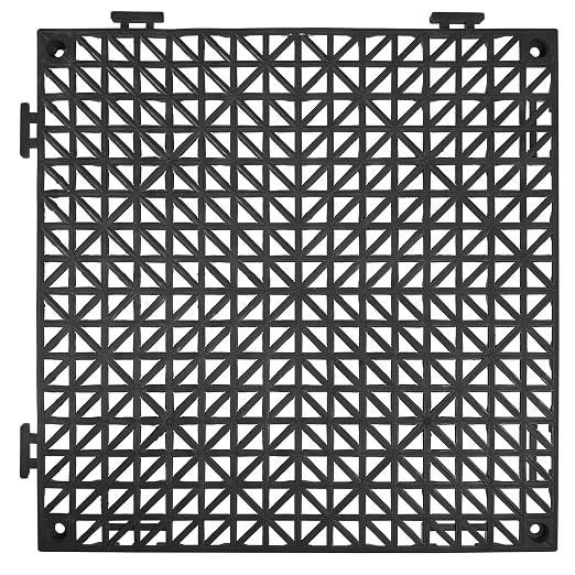 VEVOR Interlocking Tile 50PCS Black, Drainage Tiles 12" x 12" Splicing - Image 8