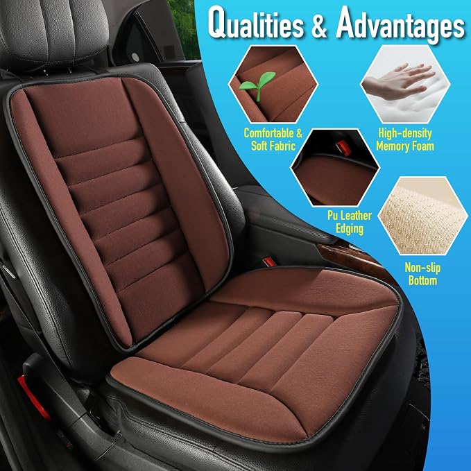 Car Seat Cushion with Back Support Pillow, Comfy Lumbar Support & Seat Cushion - Image 6