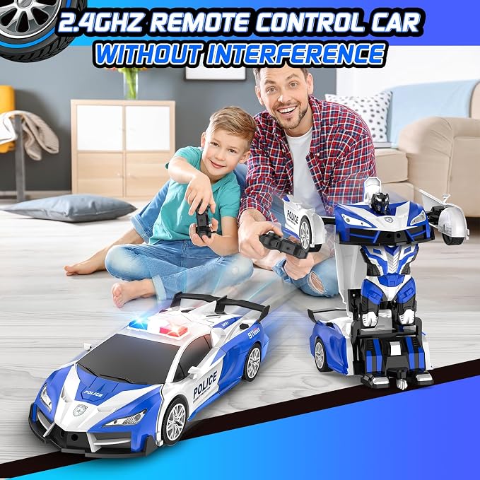 Remote Control Car for Boys 4-7, 2.4GHz RC Car 1:18 Scale, One-Button - Image 4