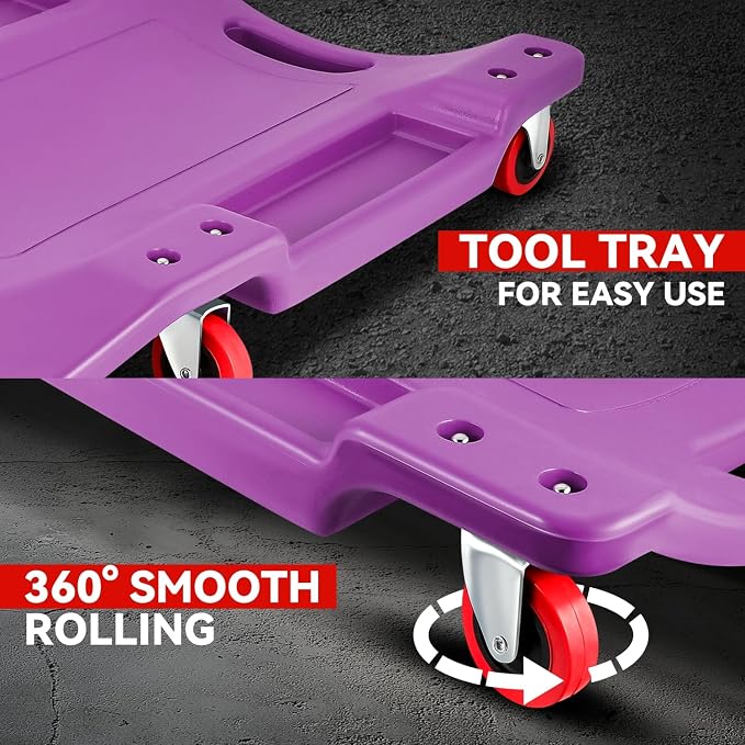 Auto Dynasty 36 Inches Mechanic Creeper, Automotive Garage Repair Low Profile - Image 5