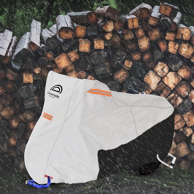 Coverado Motorcycle Cover Waterproof, All Weather Protection Outdoor Full - Image 4