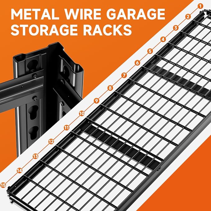 5-Tier 60" W x 20" D x 72" H Garage Shelving 30000LBS Heavy Duty Adjustable - Image 5