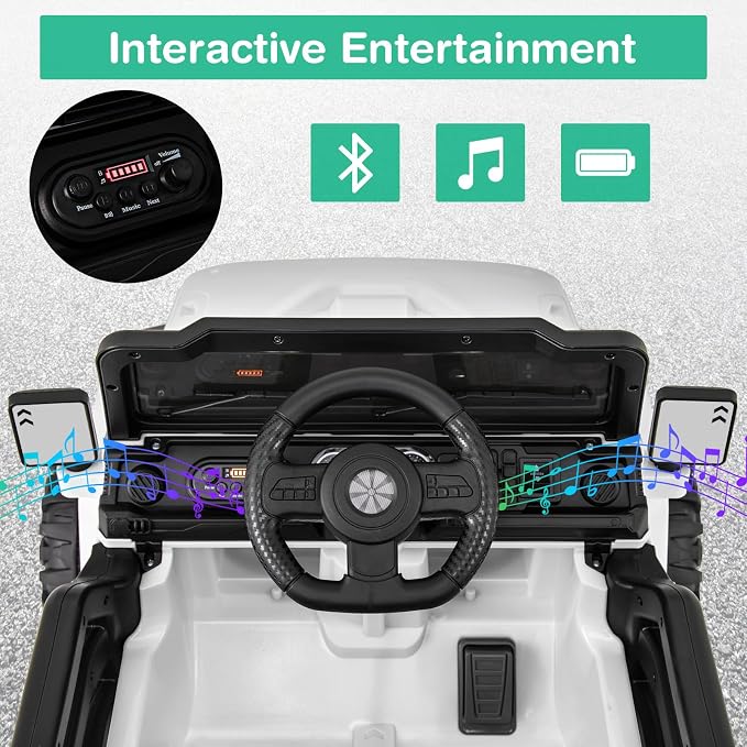 Costzon 12V Kids Ride on Truck Car, Electric Vehicle w/Remote Control, Threaded - Image 4