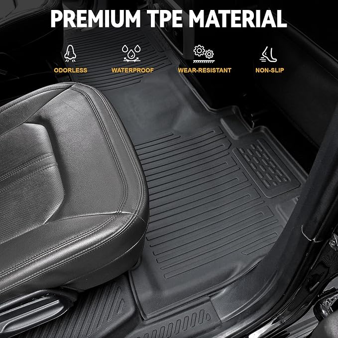 Floor Mats Set for 2018-2024 Ford Expedition/Lincoln Navigator 7 Seats - Image 3
