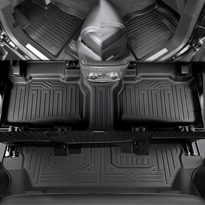 Floor Mats for 2020-2024 2025 Ford Explorer, All Weather TPE Floor Mat Cargo - Image 2