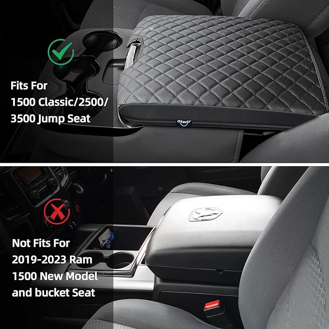Center Console Cover Fit for 2013-2018 Dodge Ram 1500 & 2013-2023 Ram - Image 6