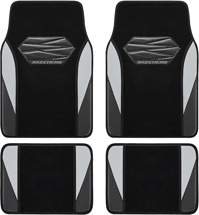 Skechers Car Floor Mats, Waterproof Universal Fit Car Mats, Faux Leather Car by Skechers