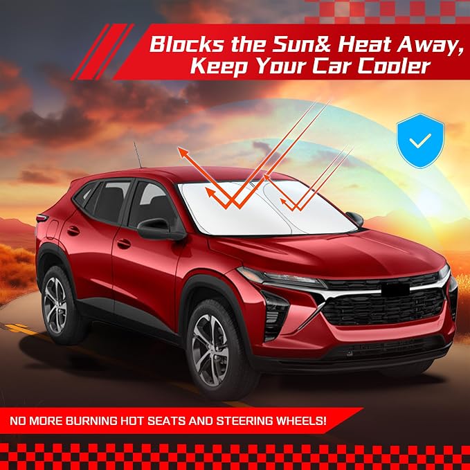 ARISMOTOR Windshield Sun Shade for Chevrolet Chevy Trax 2024-2025 2026 - Image 7
