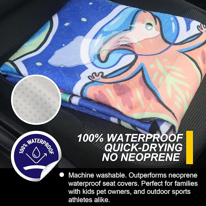 Back Seat Cover for Car Trucks Van SUV, Waterproof Rear Bench Towel Seat Covers - Image 3