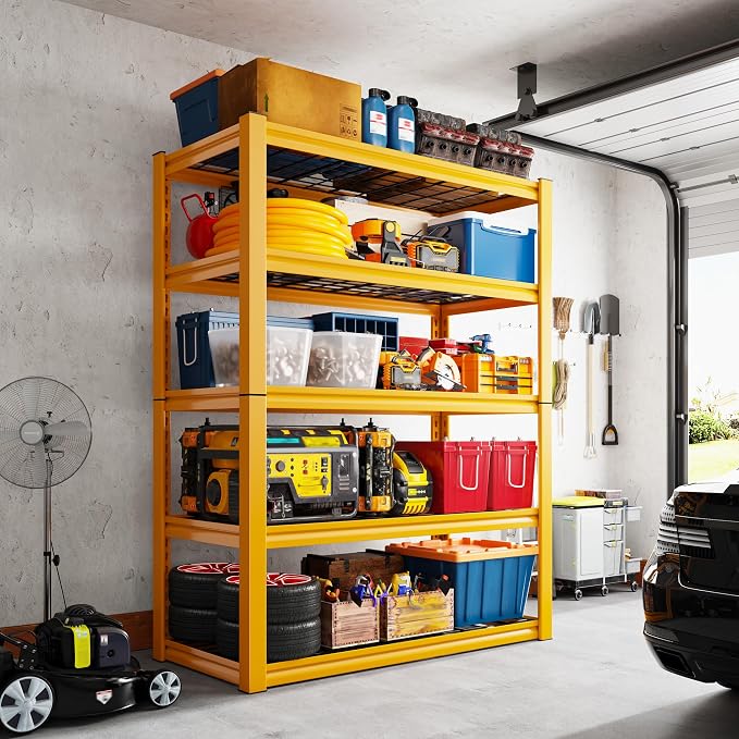 REIBII Storage Shelves 40''W Garage Shelving Heavy Duty Metal Shelving 2000LBS - Image 6