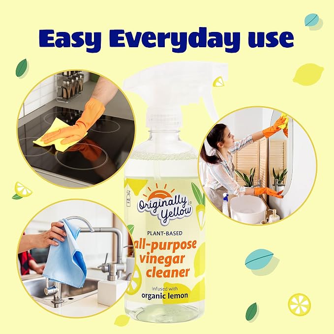 Originally Yellow Lemon Vinegar All Purpose Cleaning Spray | Distilled Cleaning - Image 5