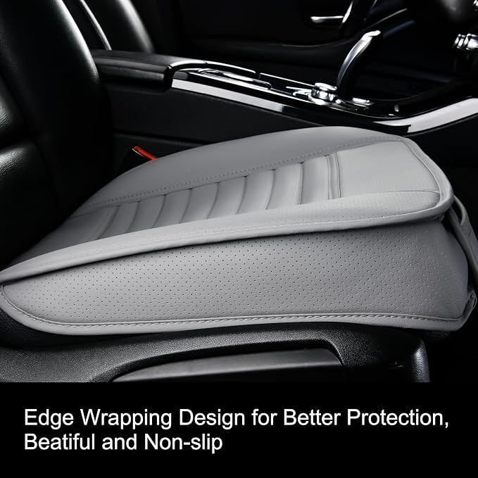 2pc Edge Wrapping Comfortable Car Front Seat Covers, Seat Protectors, Anti-Slip - Image 3