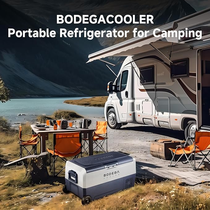 BODEGACOOLER 12 Volt Car Refrigerator, 38 Quart Portable Freezer, Car Fridge - Image 4