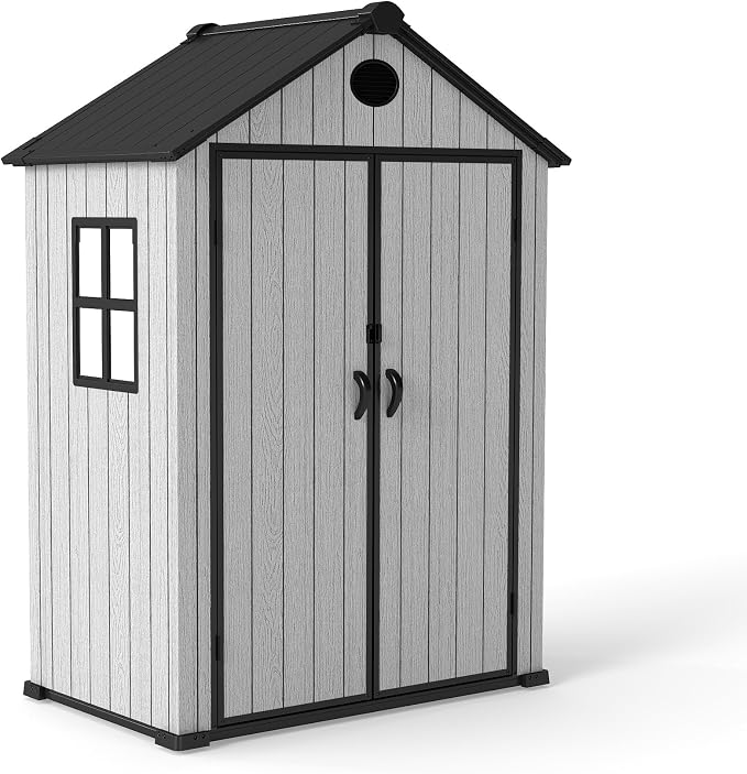 6 x 4 FT Shed Resin Outdoor Storage shed, 230 cuft Plastic Shed - Image 9