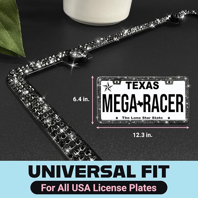 Elegant Bling License Plate Frame - Image 2