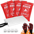 Emergency Fire Blanket for Home and Kitchen, Fiberglass Fire Blankets Emergency by IGNISGUARD