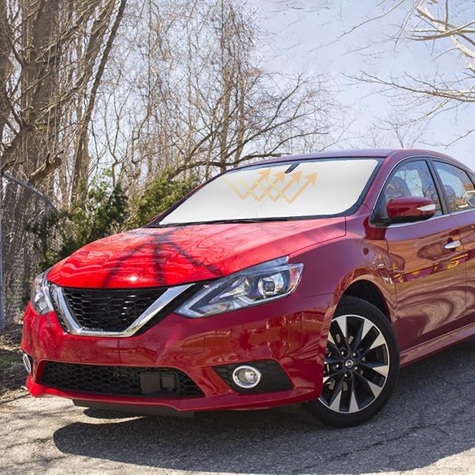 Sun Shade for Sentra Sedan Windshield Sunshades for 2014-2018 2019 Nissan by SLOGENTO