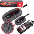 Car Duster Set, Car Duster Exterior Extendable Handle, Scratch Remover Large by RIDEKINGS