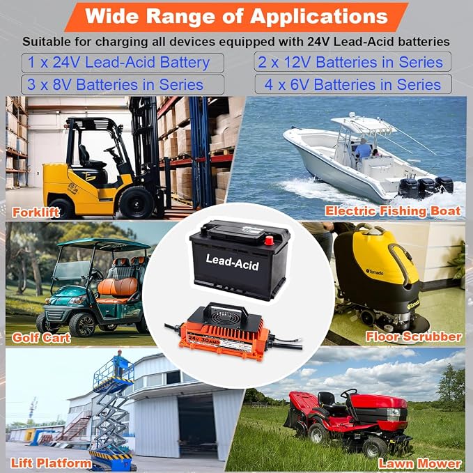 30A 24V Battery Charger 24 Volt Forklift Fast Charger - Image 6
