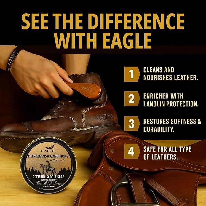 Saddle Soap for Leather – 3-Piece Saddle Soap Kit for Leather Cleaning - Image 6
