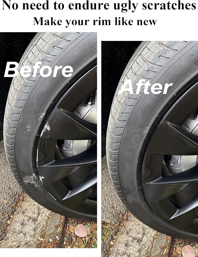 SYOAUTO Black Rim Touch Up Paint Rim Scratch Repair Pen Wheel Touch Up Paint - Image 4