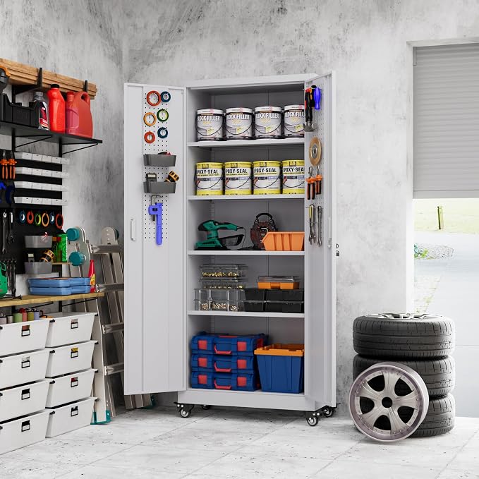 73" H Metal Storage Cabinet - Image 2