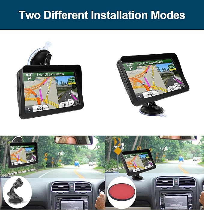 GPS Navigator for Car Truck RV, 9 inch Touch Screen Latest 2025 Map, Real Voice - Image 5