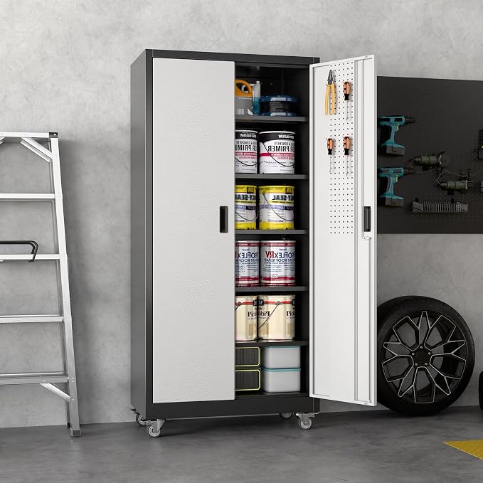 71"H×32"W×16"D Garage Storage Cabinet - Image 2