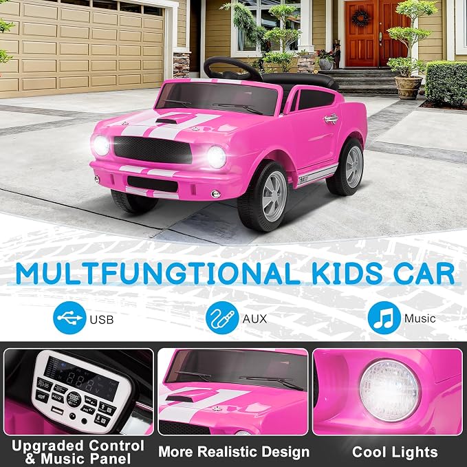 Winado 12V Licensed Shelby Electric Car - Image 2