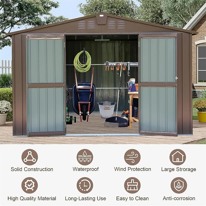 IKERY Metal Storage Shed - Image 5