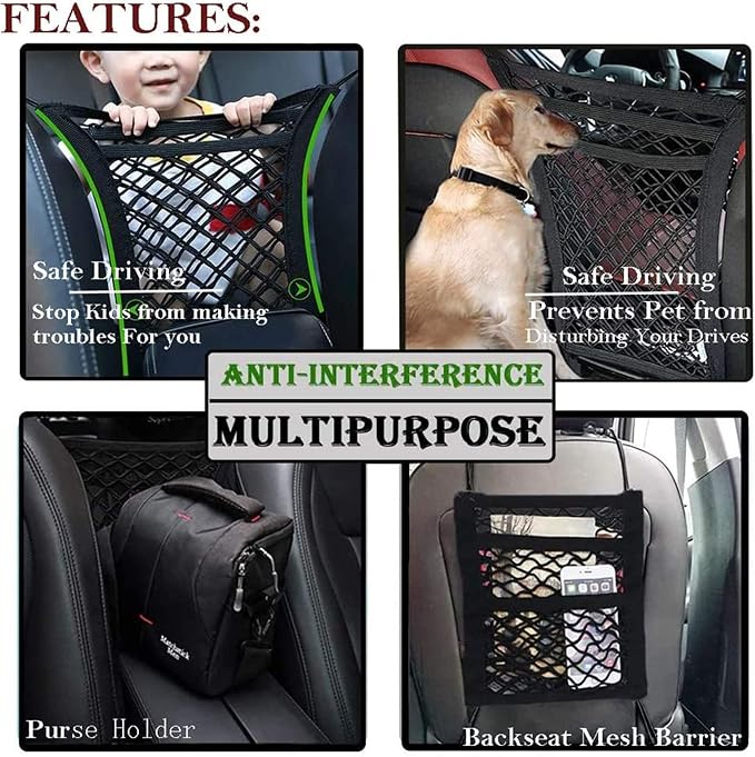 DYKESON Pet Barrier Dog Car Net Barrier - Image 2