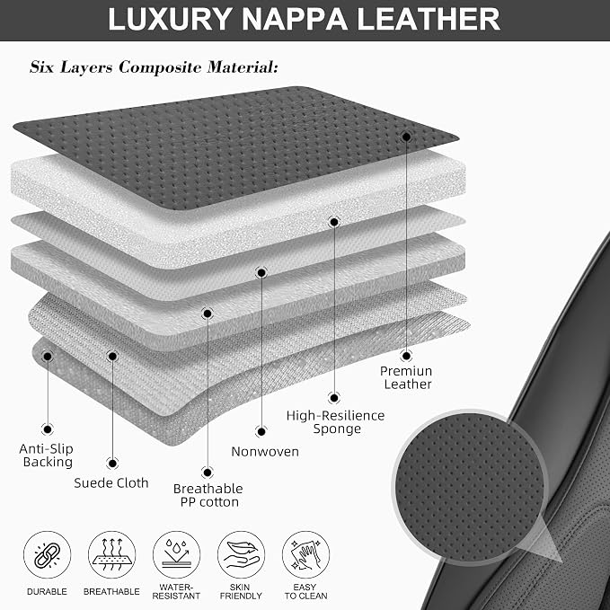Car Seat Covers Full Set, Front and Rear Seat Covers - Image 8