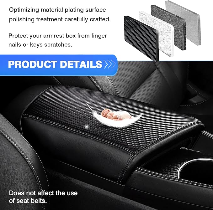 Autorder Center Console Cover for Hyundai Elantra 2021-2025 2026 Accessories - Image 4