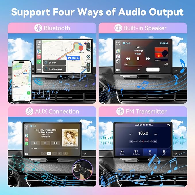 Wireless Carplay Screen for Car, A-pple Carplay Screen for Car - Image 6
