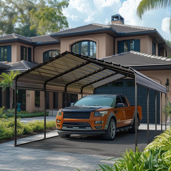 PHI VILLA 12 x 20 ft Carport Metal Carports by PHIVILLAThepioneerofcomfortablehouseholdsupplies