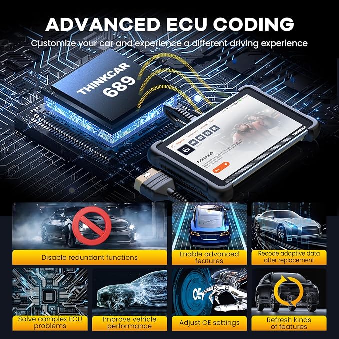 THINKCAR OBD2 Scanner Diagnostic Tool Lifetime Free, ThinkScan 689 Car Scan Tool - Image 5