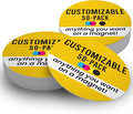 Magnet Me Up Customizable 30 Mil Round Magnet- 6”, 50 PK Weatherproof Car Magnet by MagnetMeUp